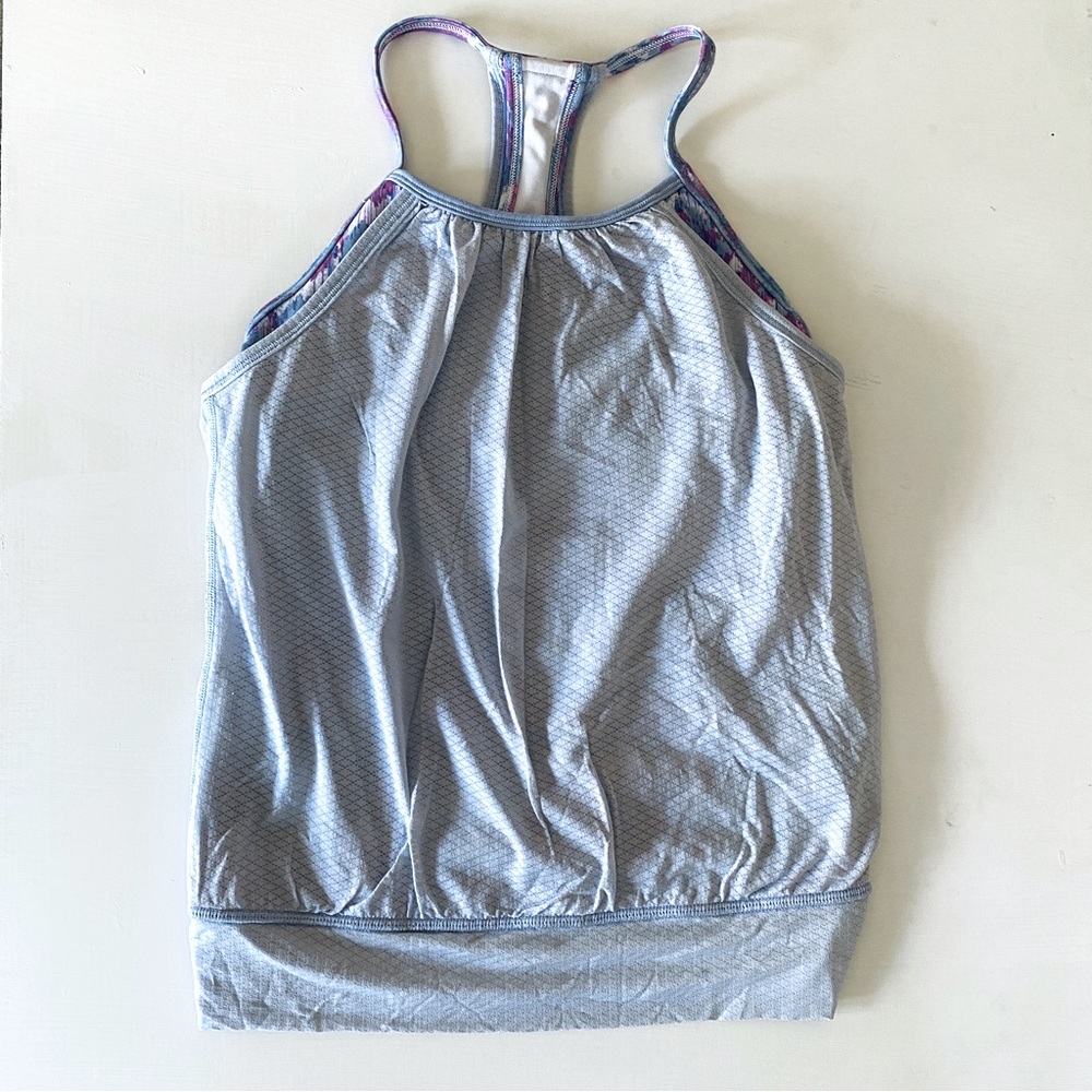 Ivivva Athletic Tank Top with overlay size 8